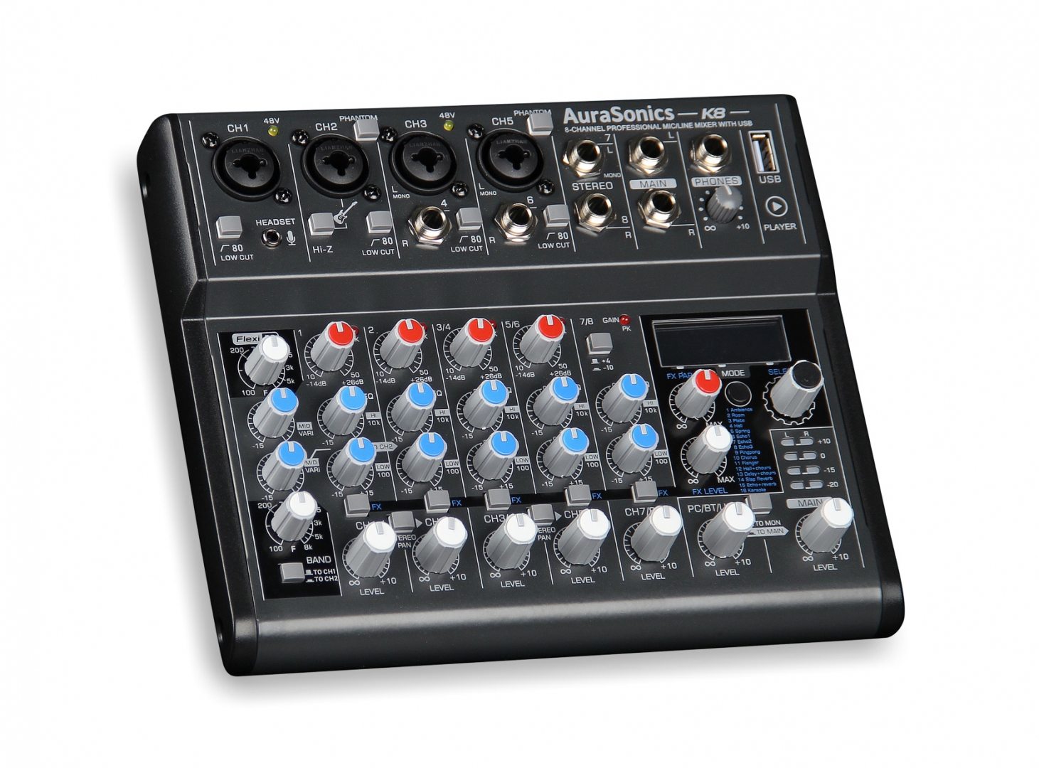 AuraSonics K8 компактный микшерный пульт в Долгопрудном
