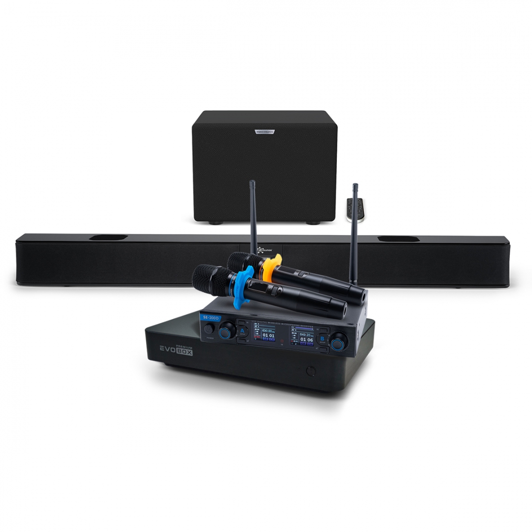 Hi-End караоке-система EVOBOX Premium + EvoSoundBar (саундбар с караоке) в Долгопрудном