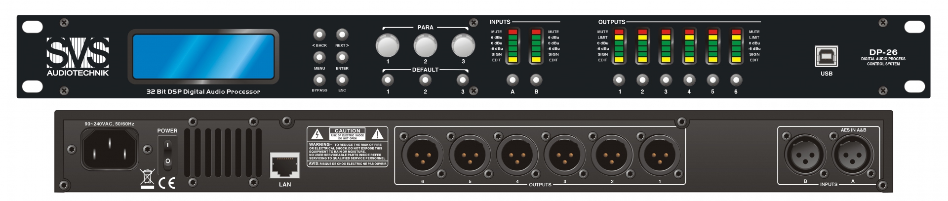 SVS Audiotechnik DP-26 Цифровой процессор: 2 входа 6 выходов в Долгопрудном