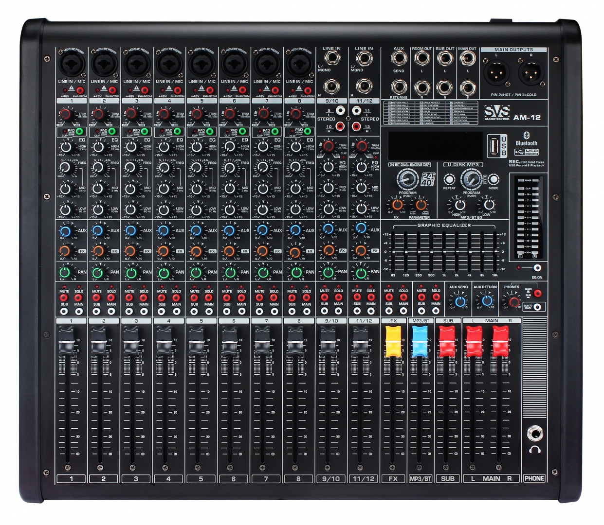 SVS Audiotechnik mixers AM-12 Микшерный пульт аналоговый, 12-канальный в Долгопрудном