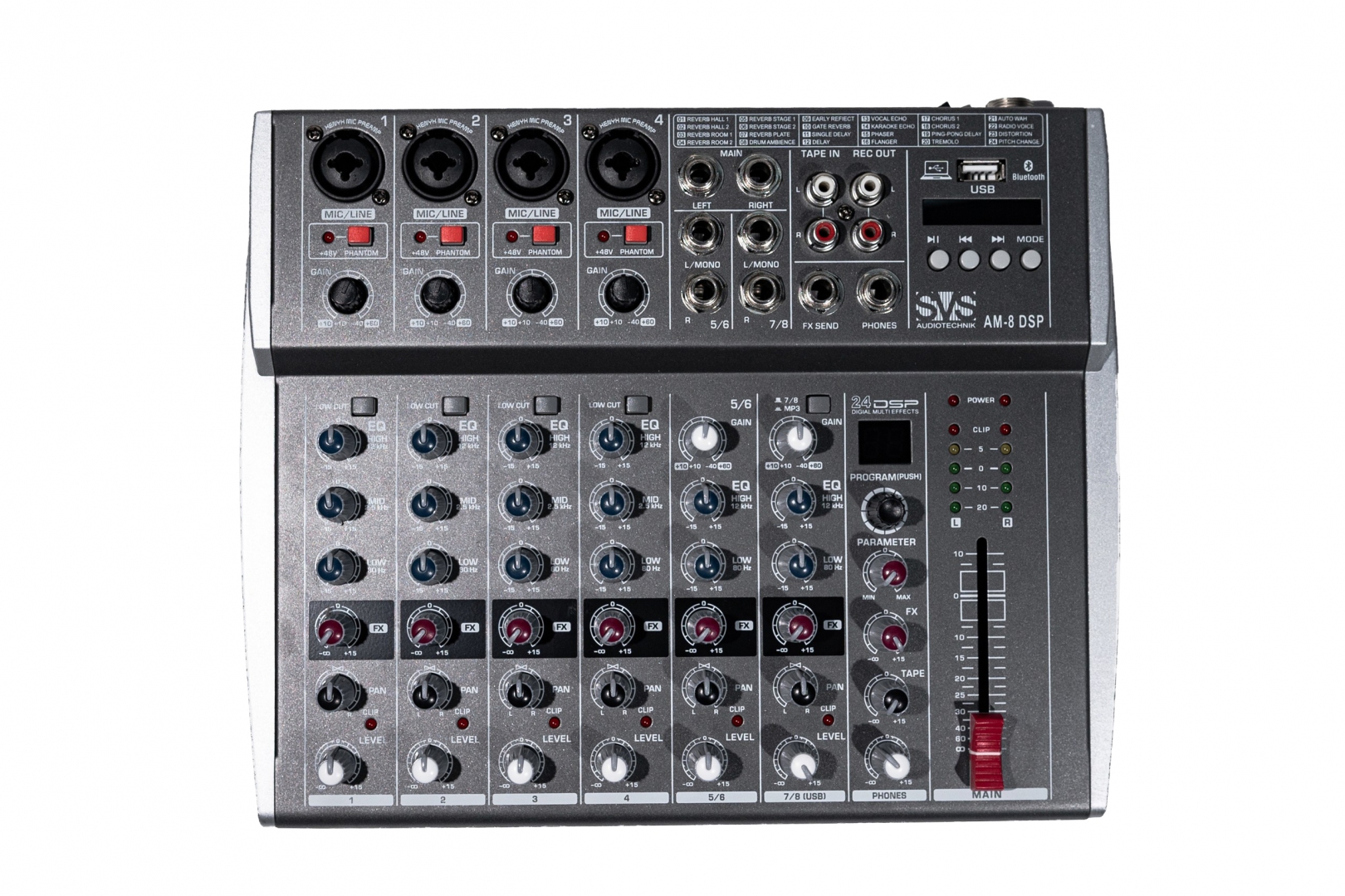 SVS Audiotechnik mixers AM-8 DSP Микшерный пульт аналоговый, 8-канальный в Долгопрудном